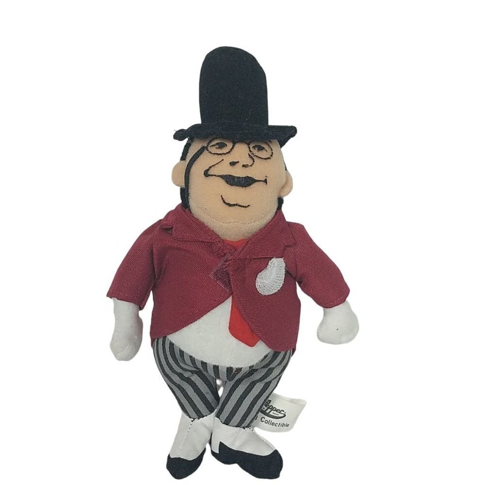 Dr Pepper Plush Bean Bag Man Top Hat Coat 8 Inch